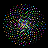 HTML5 Canvas Interactive Particle System